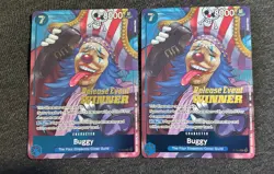 2x Buggy P-084 Release Event Winner Exclusive Promo One Piece English - Image 1