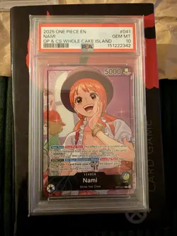 2025 ONE PIECE WHOLE CAKE ISLAND ARC PROMOS #041 NAMI PSA 10 - Image 3
