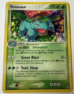 Venusaur 28/100 Holo Pokemon Crystal Guardians Holo Card NM/LP - Image 1