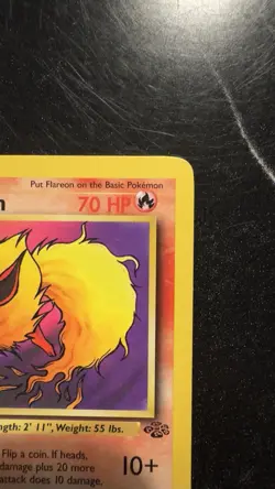 Pokemon TCG Card Flareon 19/64 Jungle Set Non-Holo Rare WOTC Vintage - Image 4