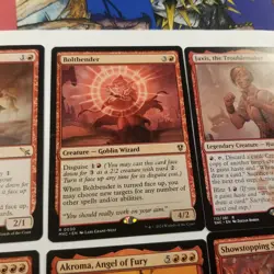 Magic The Gathering Red Cards Chaos Warp Neheb, The Eternal Akroma Jaxis - Image 3