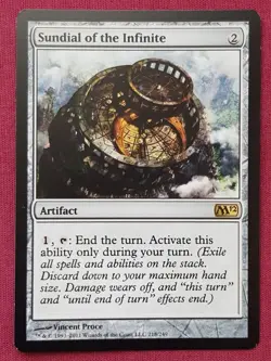 Magic The Gathering 2012 CORE SET M12 SUNDIAL OF THE INFINITE artifact card MTG - Image 1