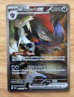 N's Zoroark ex 185/159 Special Illustration Rare Journey Together Pokemon - NM - Image 1
