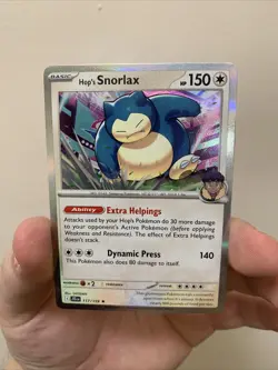 Hop's Snorlax 117/159 Holo Rare 2025 Sv09: Journey Together Pokemon Card TCG - Image 1