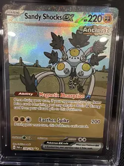 Pokemon Paradox Rift 250/182 Sandy Shocks ex 2023 SIR Fighting CGC 10 GEM MINT - Image 2