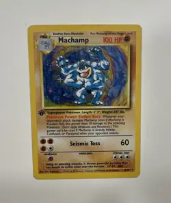 Pokemon TCG Machamp Base Set 8/102 Holo Unlimited Holo Rare - Image 1