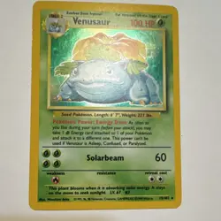 Pokemon Venusaur Base Set 15/102 Holo Rare 1999-2000 Wizards Copyright 100 HP - Image 1