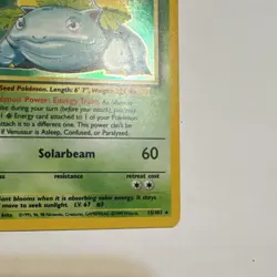 Pokemon Venusaur Base Set 15/102 Holo Rare 1999-2000 Wizards Copyright 100 HP - Image 5