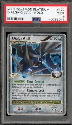 Pokemon Dialga G Lv.X Platinum Holo Ultra Rare #122 PSA 9 Mint - Image 1