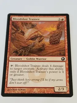 Bloodshot Trainee Scars Of Mirrodin Mtg Card Mint Condition - Image 1
