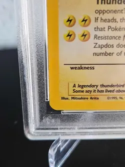 Zapdos 1st Edition 15/62 PSA 9 Mint Fossil Holo Pokemon Card - Image 5