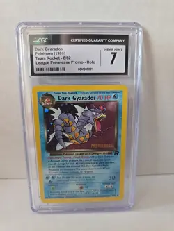 1999 Pokemon Rocket Dark Gyarados CGC 7 Prerelease Holo 8/82 CARD 031 - Image 3