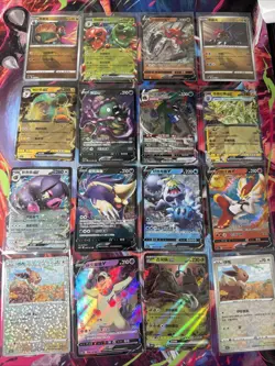 Pokemon 16 Card Lot nm V Max Mega Amazing Ex HOLO Rare Hits Only C22 - Image 1