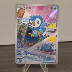 Pokemon Chimchar Piplup Turtwig MEP Promo Holo Cards Lot English 1st Partner - Image 3