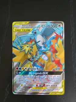 Moltres & Zapdos & Zrticuno GX 66/68 SM Tag Team Pokemon card TCG - Image 1