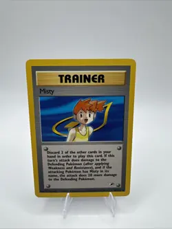 Pokemon TCG Gym Heroes Trainer Misty 102/132 Rare Unlimited Card - Image 1