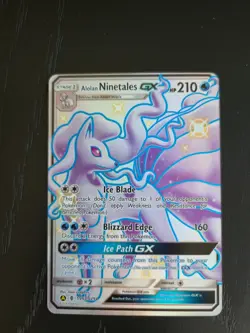 Alolan Ninetales GX SV53/SV94 Hidden Fates Pokemon card TCG - Image 1