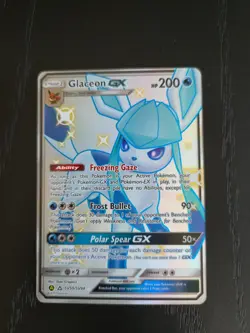 Glaceon GX SV55/SV94 Hidden Fates Pokemon card TCG - Image 1