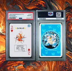 Pokemon PSA10 Blue Magikarp 129A Hearts Poker Japan Card - Image 1