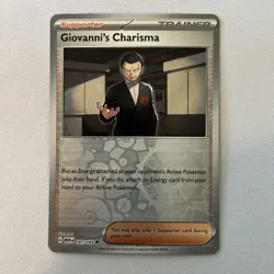 Giovanni's Charisma Reverse Holo 161/165 Scarlet & Violet 151 Pokemon Card Nm - Image 1