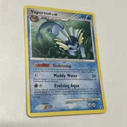 Vaporeon Pokemon Card 2009 Platinum Rising Rivals Rare Regular 34/111 NM - Image 1