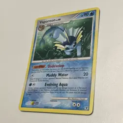 Vaporeon Pokemon Card 2009 Platinum Rising Rivals Rare Regular 34/111 NM - Image 3