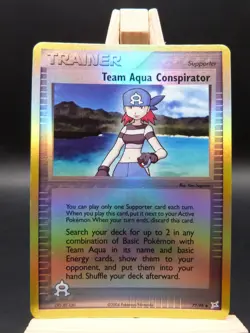Pokemon Reverse Foil Card : Team Aqua Conspirator 77/95 (Ex Team Magma Vs Team) - Image 1