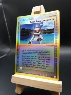 Pokemon Reverse Foil Card : Team Aqua Conspirator 77/95 (Ex Team Magma Vs Team) - Image 3
