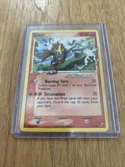 Pokemon Cards Entei Gold Star 113/115 Unseen Forces Holo Rare - Image 1
