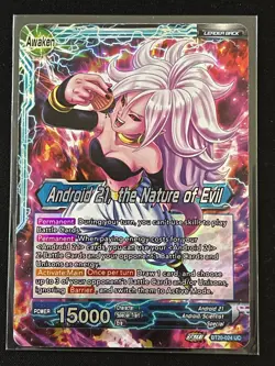 Dragon Ball Super Android 21 the Nature of Evil UC Leader Foil Card BT 20-024 - Image 1