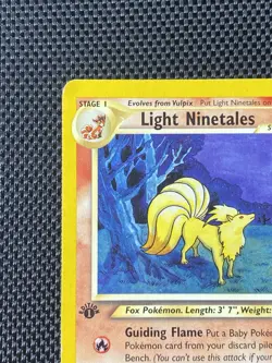 Pokemon Card - Light Ninetales Neo Destiny 50/105 Uncommon 1st Edition LP+ - Image 2