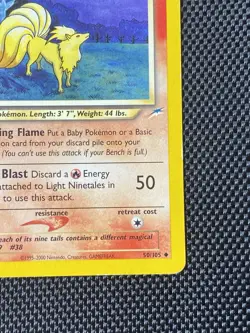 Pokemon Card - Light Ninetales Neo Destiny 50/105 Uncommon 1st Edition LP+ - Image 4