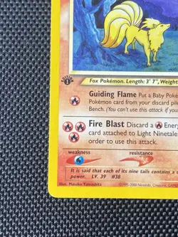 Pokemon Card - Light Ninetales Neo Destiny 50/105 Uncommon 1st Edition LP+ - Image 5