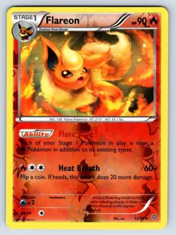 Flareon 13/98 Ancient Origins Reverse Holo Uncommon Pokemon Card LP - Image 1