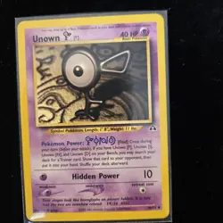 Unown [F] 48/75 Neo Discovery Regular Pokemon Card - Image 1