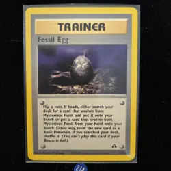 Fossil Egg 72/75 Neo Discovery Regular Pokemon Trainer Card - Image 1