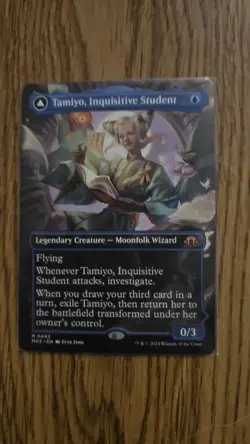 MTG MH3 TAMIYO, INQUISITIVE STUDENT TAMIYO, SEASONED SCHOLAR Borderless NM - Image 1