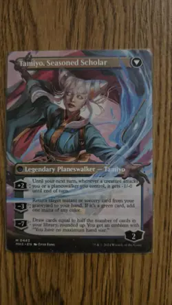 MTG MH3 TAMIYO, INQUISITIVE STUDENT TAMIYO, SEASONED SCHOLAR Borderless NM - Image 2