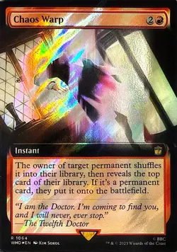 Chaos Warp Extended Art (Surge Foil) #1064 (NM) - MTG - Doctor Who Magic - Image 1