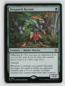 Pawpatch Recruit 0187 Bloomburrow BLB MTG Magic - Image 1