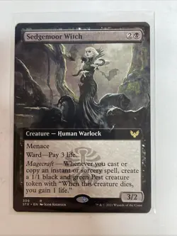 MTG Sedgemoor Witch (Extended Art) #306 Strixhaven Rare - Image 1