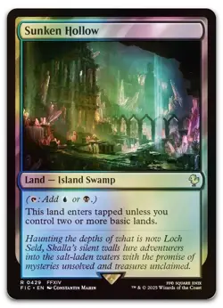 Sunken Hollow (Surge Foil) #429 (NM) Final Fantasy FIC Magic MTG - Image 1