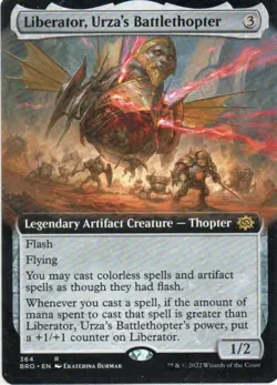 MTG: The Brothers' War: Extended Art Liberator, Urza's Battlethopter: LP Con - Image 1
