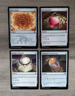 MTG Magic Set of 4 Boros Artifacts EDH Commander Deck Staples Red White Mana - Image 1