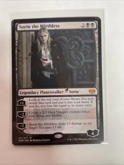 MTG Sorin the Mirthless Innistrad: Crimson Vow #131 Mythic - Image 1
