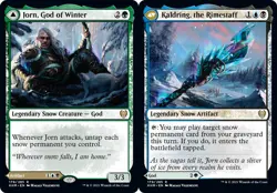 [1x] Jorn, God of Winter // Kaldring, the Rimestaff - Foil Near Mint, English Ka - Image 1