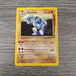 Machoke 34/102 Base Set Pokemon 1999 WOTC LP - Image 1