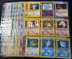 Lot of 90 ALL HOLO Vintage Pokemon Card Binder Collection Charizard - Image 1