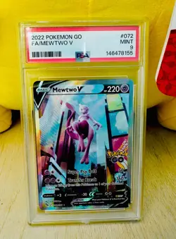 Mewtwo V (Alternate Full Art) 072/078 Pokemon GO Holo - Image 1