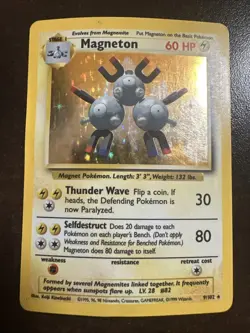 Magneton 9/102 Holo Pokemon TCG Base Set DMG - Image 1